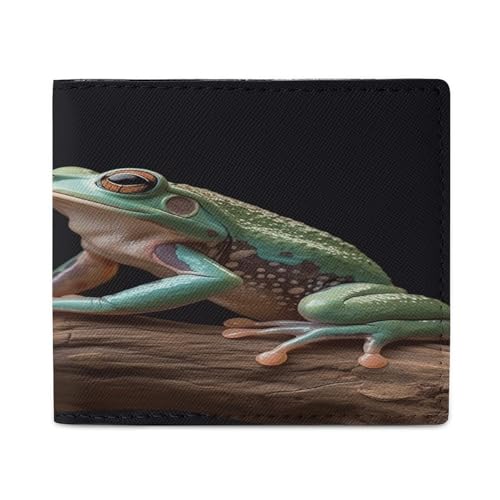 YJWANDL PU Leder Geldbörse, Zwei Frösche Druck Geldbörse mit mehreren Steckplätzen Bifold Wallet Travel Wallet Modern Wallet Elegant Wallet Stil One Size Minimalistisch, Stil:, Einheitsgröße, von YJWANDL