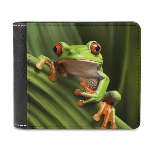 YJWANDL PU Leder Geldbörse Baum Frosch Druck Geldbörse mit mehreren Steckplätzen Bifold Wallet Travel Wallet Modern Wallet Elegant Wallet Stil One Size Minimalistisch, Stil:, Einheitsgröße, von YJWANDL