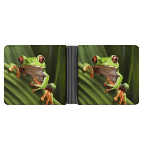 YJWANDL PU Leder Geldbörse Baum Frosch Druck Geldbörse mit mehreren Steckplätzen Bifold Wallet Travel Wallet Modern Wallet Elegant Wallet Stil One Size Minimalistisch, Stil:, Einheitsgröße, von YJWANDL