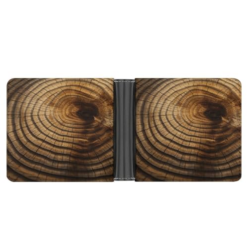 YJWANDL PU Leder Geldbörse Baum Ringe Druck Geldbörse mit mehreren Steckplätzen Bifold Wallet Travel Wallet Modern Wallet Elegant Wallet Stil One Size Minimalistisch, Stil:, Einheitsgröße, von YJWANDL