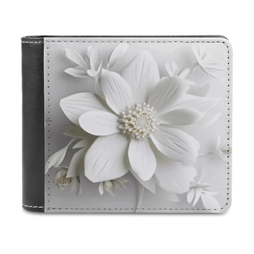 YJWANDL PU Leder Geldbörse Blumendruck Geldbörse mit mehreren Steckplätzen Bifold Wallet Travel Wallet Modern Wallet Elegant Wallet Stil One Size Minimalistisch, Stil:, Einheitsgröße, Minimalistisch von YJWANDL