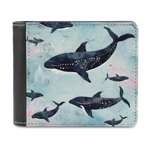 YJWANDL PU Leder Geldbörse Waldruck Geldbörse mit mehreren Steckplätzen Bifold Wallet Travel Wallet Modern Wallet Elegant Wallet Stil One Size Minimalistisch, Stil:, Einheitsgröße, Minimalistisch von YJWANDL