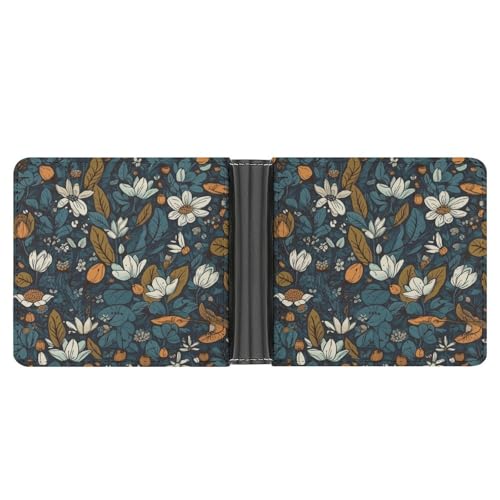 YJWANDL PU Leder Geldbörse Wild Nature Print Wallet mit mehreren Steckplätzen Bifold Wallet Travel Wallet Modern Wallet Elegant Wallet Stil One Size Minimalistisch, Stil:, Einheitsgröße, von YJWANDL