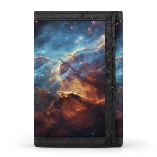 YJWANDL Trifold Wallet, Universum Galaxy Space Print Wallet mit mehreren Steckplätzen Casual Wallet Travel Wallet Modern Wallet Elegant Wallet Style One Size Minimalistisch, Stil:, Einheitsgröße, von YJWANDL