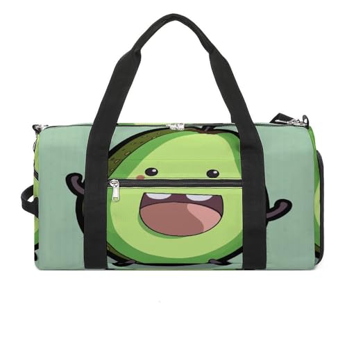 Fitness-Tasche, Obstdruck, Sporttasche, Reise-Fitness-Tasche, Essentials-Turnbeutel mit Schuhfach, Stil, Einheitsgröße, modern, Stil:, Einheitsgröße, Modern von YJWANDO