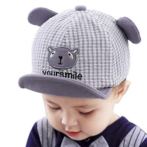 Baby Baseball Cap Verstellbar Baseballmütze Sommer UV-Schutz Jungen Mädchen Sonnenhut Cartoon Bären Baseballkappe Schnelltrocken Outdoor Faltbar Leicht Babyhut von YJZQ