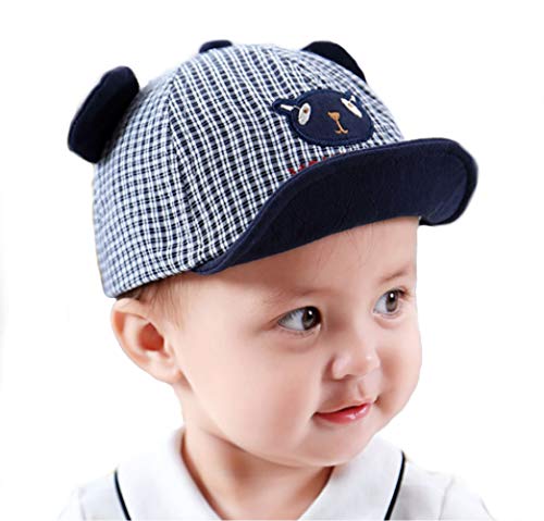 Baby Baseball Cap Verstellbar Baseballmütze Sommer UV-Schutz Jungen Mädchen Sonnenhut Cartoon Bären Baseballkappe Schnelltrocken Outdoor Faltbar Leicht Babyhut von YJZQ