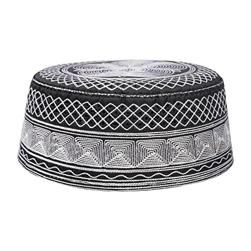 YJZQ Männlicher Muslimischer Gebetshut - Herren Islam Hut Stickerei Muslim Hut Gebetshut für Männer von YJZQ