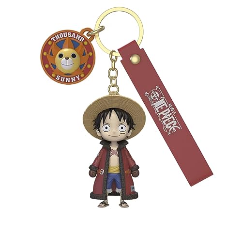 YJacuing Anime One Piece Fish-Man Island Saga Collection Blind Box Charm, Cute Collectible PVC Keychain, Luffy, Medium von YJacuing