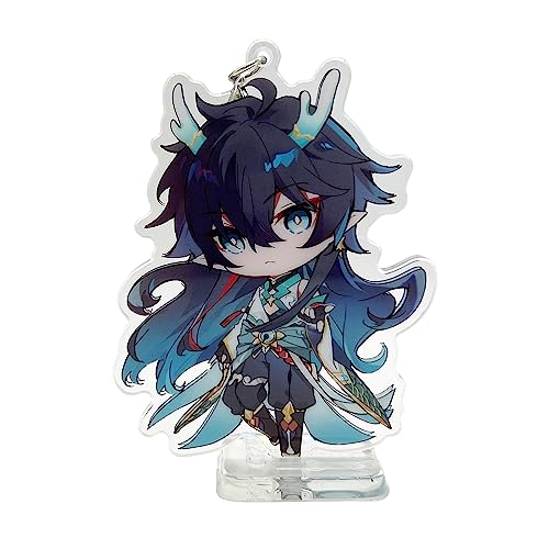 YJacuing Honkai: Star Rail Chibi Cute Acryl Ständer Figur Schlüsselanhänger, Imbibitor Lunae, Medium von YJacuing