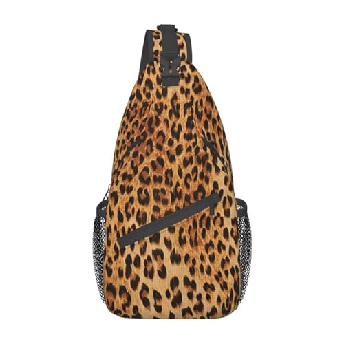 Gürteltasche mit Leopardenmuster für Damen und Herren, modische Crossbody-Taschen, Sling-Rucksack mit verstellbarem Riemen, leopardenmuster, Einheitsgröße von YJxoZH