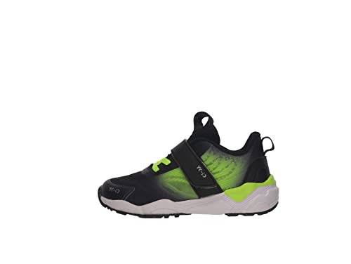 Lurchi LEIF YK-ID Sneaker, Black NEON Green, 32 EU von YK-ID