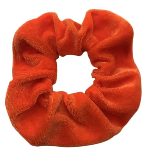 12 Stück Haargummis Scrunchies Samt für Damen,Größe Haar Scrunchies Samt Weiche Elastische Haarbänder Pferdeschwanzhalter Haarschmuck für Frauen Dickes Lockiges, Dünnes Feines Haar -Orange gelb von YKAFADE