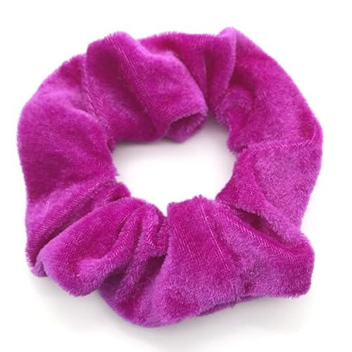 6 Stück Haargummis Scrunchies Samt für Damen,Größe Haar Scrunchies Samt Weiche Elastische Haarbänder Pferdeschwanzhalter Haarschmuck für Frauen Dickes Lockiges, Dünnes Feines Haar -Lila rot von YKAFADE