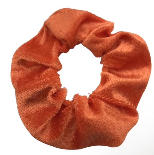 6 Stück Haargummis Scrunchies Samt für Damen,Größe Haar Scrunchies Samt Weiche Elastische Haarbänder Pferdeschwanzhalter Haarschmuck für Frauen Dickes Lockiges, Dünnes Feines Haar -Rot Orange von YKAFADE