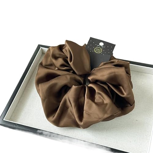 YKAFADE 4 Stück Scrunchies Groß Seiden Haargummi für Damen - Weiche Seide Satin Haargummis Pferdeschwanzhalter Haarband Elastisch Scrunchies Haarbänder für Frauen Mädchen -Kaffee YKAFADE 4 Stück Scrunchies Groß Seiden Haargummi für Damen - Weiche Seide Satin Haargummis Pferdeschwanzhalter Haarband Elastisch Scrunchies Haarbänder für Frauen Mädchen -Kaffee von YKAFADE