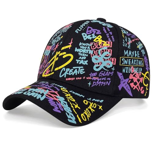 YKDLLF Baseball Cap Classic Baumwolle Baseballkappen Verstellbar Sonnenschutz für Herren Damen Sportlicher Baseball Cap Premium Unisex Streetwear Outdoor Sommer Freizeit von YKDLLF