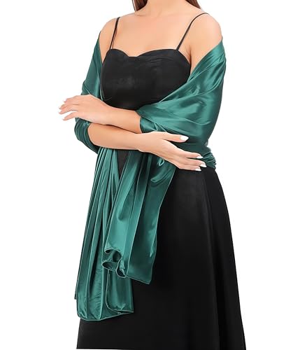 YKDLLF Damen Halstuch Chiffon Sommer Schal Festliche actory Heidi Chiffon Schal Damen Seidenweich und Federleicht Eleganter Halstuch Premium (grün) von YKDLLF