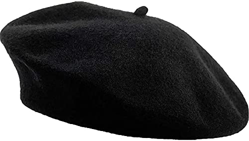 YKKJ Damen Baskenmützen,Französisch Barett Warme Winter Wollmütze Herbst Barett Kappe Unisex Beanie Cap für Mädchen Frauen von YKKJ