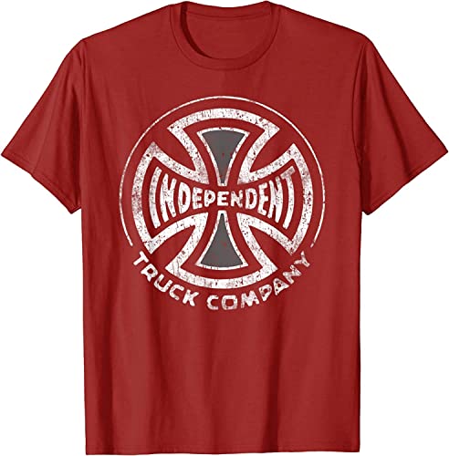 YKKJ Vintage Independent Truck Iron Cross Skateboard Truck T-Shirt, Rot, XL von YKKJ