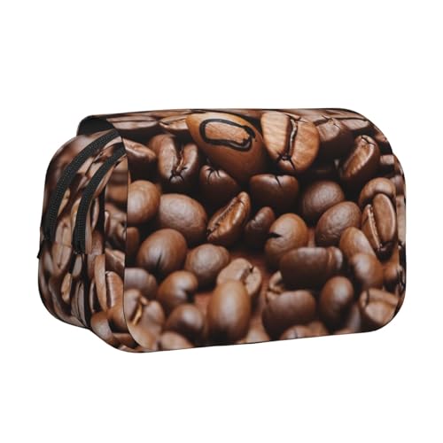 YKLJG Hawaii Beach Hibiskus Print Flip-Top Federmäppchen Stift-Organizer mit 2 Reißverschlussfächern Große Kapazität Make-up-Taschen für Schule, Reisen & Büro, Lustige geröstete Kaffeebohnen YKLJG Hawaii Beach Hibiskus Print Flip-Top Federmäppchen Stift-Organizer mit 2 Reißverschlussfächern Große Kapazität Make-up-Taschen für Schule, Reisen & Büro, Lustige geröstete Kaffeebohnen von YKLJG