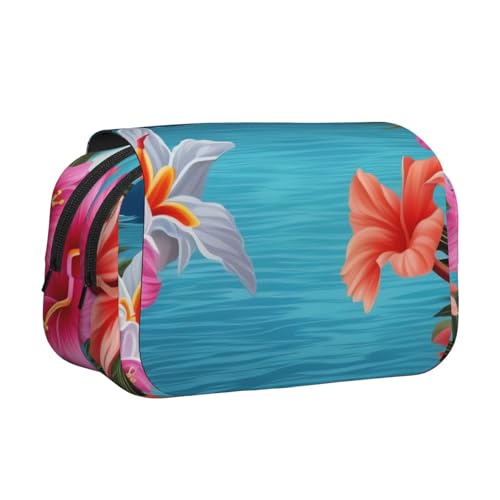 YKLJG Jagd fliegende wilde Ente 1 Druck Flip-Top Federmäppchen Stift-Organizer mit 2 Reißverschlussfächern, große Kapazität Make-up-Taschen für Schule, Reisen & Büro, Hawaii Hibiskus Blume YKLJG Jagd fliegende wilde Ente 1 Druck Flip-Top Federmäppchen Stift-Organizer mit 2 Reißverschlussfächern, große Kapazität Make-up-Taschen für Schule, Reisen & Büro, Hawaii Hibiskus Blume von YKLJG