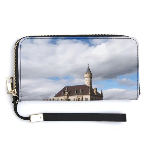 YKUDBN Geldbörse aus PU-Leder, historische Monumente von Armenien, großes Fassungsvermögen, lange Geldbörse für Damen, Handheld-Clutch, moderne Damengeldbörse, Stil, 20 x 10,5 cm, modern, Stil:, von YKUDBN