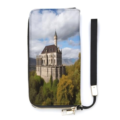 YKUDBN Geldbörse aus PU-Leder, historische Monumente von Armenien, großes Fassungsvermögen, lange Geldbörse für Damen, Handheld-Clutch, moderne Damengeldbörse, Stil, 20 x 10,5 cm, modern, Stil:, von YKUDBN