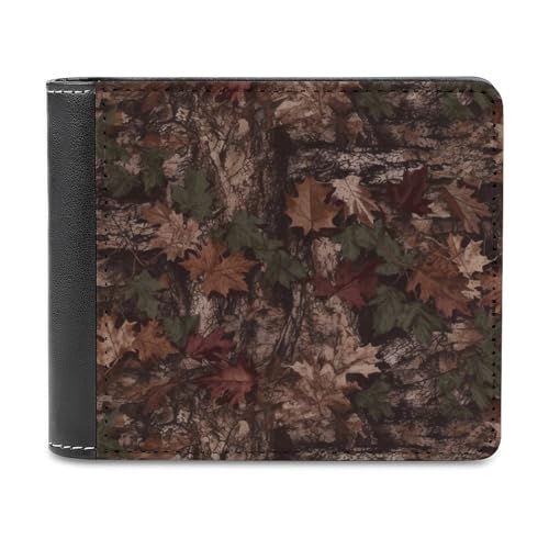 YKUDBN Herren-Ledergeldbörse, Outfitter Tuff Camo Print, niedliche Geldbörse für Damen, Reißverschluss-Geldbörse, geeignet für den täglichen Gebrauch, Tarnmuster, Einheitsgröße, Outfitter Tuff Camo, von YKUDBN