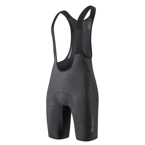 YKYWBIKE Fahrrad-Trägerhose für Herren, 4D-gepolsterte Fahrradhose, atmungsaktiv, Fahrrad-Lätzchen für Herren, MTB, Fahrradhose mit Polsterung, Geheimnisvolles Schwarz, XL YKYWBIKE Fahrrad-Trägerhose für Herren, 4D-gepolsterte Fahrradhose, atmungsaktiv, Fahrrad-Lätzchen für Herren, MTB, Fahrradhose mit Polsterung, Geheimnisvolles Schwarz, XL von YKYWBIKE