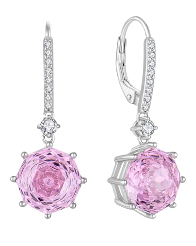 YL Damen Ohrringe 925 Sterling Silber Rosenschnitt Rund Ohrringe November Geburtshelfer Zitrin Schmuckgeschenke für Damen Mutter Freundin von YL