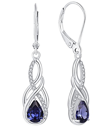 YL Unendlichkeit Keltischer Knoten Tropfen Ohrringe 925 Sterling Silber Dezember Geburtsstein Tansanit Zirkonia Ohrringe für Damen YL Unendlichkeit Keltischer Knoten Tropfen Ohrringe 925 Sterling Silber Dezember Geburtsstein Tansanit Zirkonia Ohrringe für Damen von YL