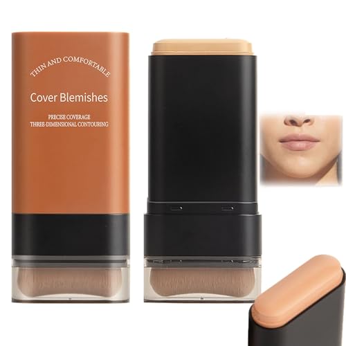 2025 Korean Hydrating Lightweight Foundation Stick with Built-In Brush, Flawless Eraser Foundation Stick, Full Coverage Waterproof Makeup for Natural Skin Tone (04#) von YLBHYIRSJF