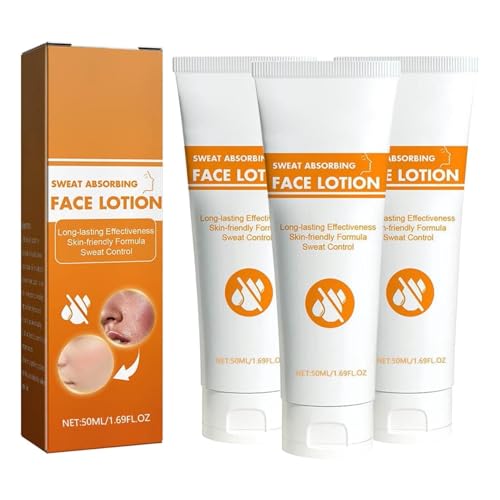 3 PCS Face Antiperspirant, Face Sweat Blocker, Sweat Absorbing Lotion, Forehead and Scalp, Discourage Sweat, Oily Skin Control, for Women & Men, Hyperhidrosis von YLBHYIRSJF