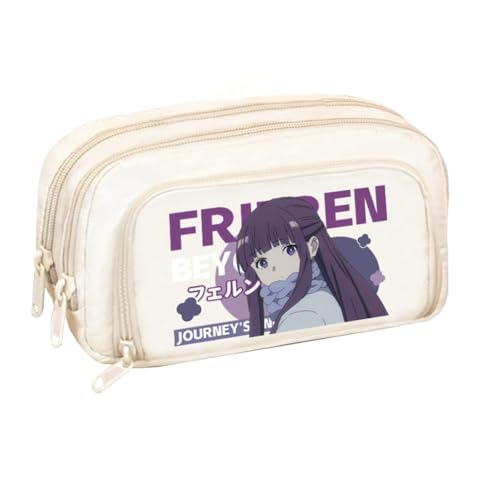 YLEAFUN Fern Federmäppchen, Anime Peripherie Student Schreibwaren Leinwand Federtasche Anime Mäppchen Federtaschen Große Kapazität von YLEAFUN