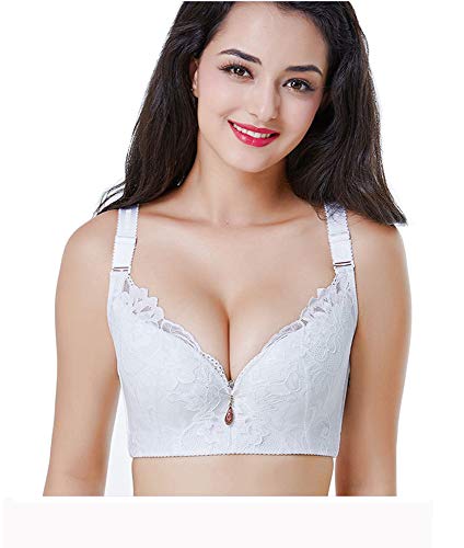 YLISHI Big Cup BH Push Up Bügel BH, Weiß, 100A YLISHI Big Cup BH Push Up Bügel BH, Weiß, 100A von YLISHI