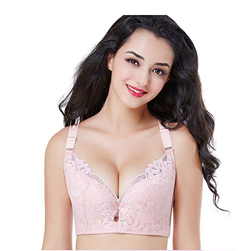 YLISHI Big Cup BH Push Up Bügel BH, rose, 95A von YLISHI