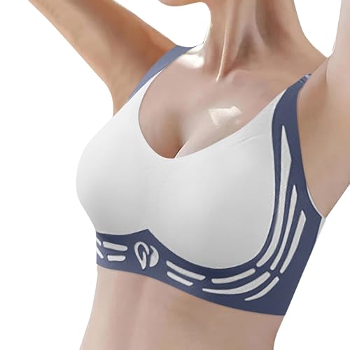 YLLQXI Bügelloser Top Stütz BH Super Gather BH Wireless Push Up BH Lifting An ti Agging BH Damen Ohne Büge Nahtlos Verstellbar Unsichtbar BH Gepolstert Seamless Bequemer BH Klassische BHS von YLLQXI