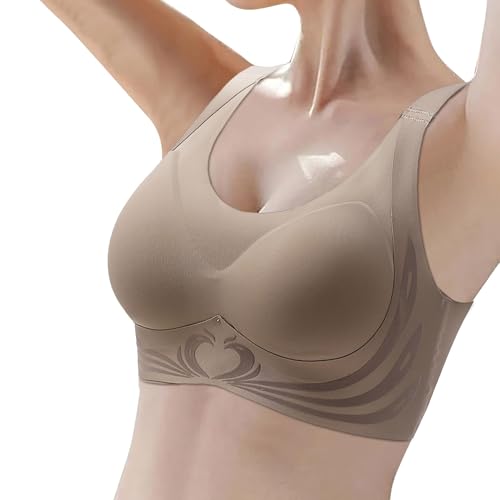 YLLQXI Bügelloser Top Stütz BH Super Gather BH Wireless Push Up BH Lifting An ti Agging BH Damen Ohne Büge Nahtlos Verstellbar Unsichtbar BH Gepolstert Seamless Bequemer BH Klassische BHS von YLLQXI