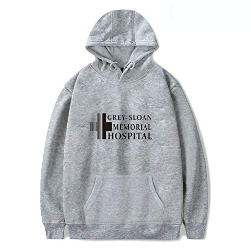 YLWX Mens Womens Hoodies Grey's Anatomy Frühling Und Winter Sweatshirt Grey-Sloan Memorial Hospital,Grey-L von YLWX