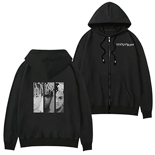 YLWX RIP Xxxtentacion Kapuzenpullover für Herren und Damen Hoodie Rundhals Fleece Pullover 3D Gedruckt Kapuzensweatshirt (Color : 6, Size : L) von YLWX