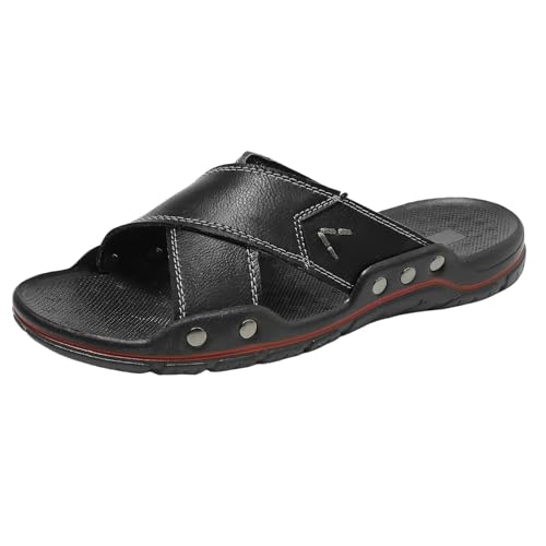 YLXCKGS Flip-Flops Anti-Rutsch Casual Flip-Flops Männer Sommer Outdoor Hausschuhe Ultra-Feine Sperrholz Sandalen Half Drag Beach Flats-Schwarz-41 von YLXCKGS