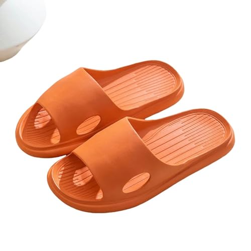 YLXCKGS Flip-Flops Einfachheit Eva Hausschuhe Home Weiche Sohle Anti-Rutsch Bad Slipper Sommer Casual Indoor Frauen Flip-Flop-Orange-44-45 von YLXCKGS