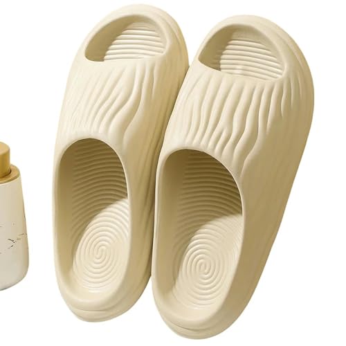 YLXCKGS Flip-Flops Eva Bitter Melone Hausschuhe Männer Flip-Flops Weiche Sohle Strand Dicke Sohle Weiche Sandale Frauen Outdoor Handlichkeit Schuhe-Beige-42-43 von YLXCKGS