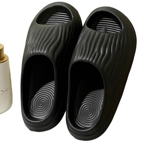 YLXCKGS Flip-Flops Eva Bitter Melone Hausschuhe Männer Flip-Flops Weiche Sohle Strand Dicke Sohle Weiche Sandale Frauen Outdoor Handlichkeit Schuhe-Schwarz-44-45 von YLXCKGS