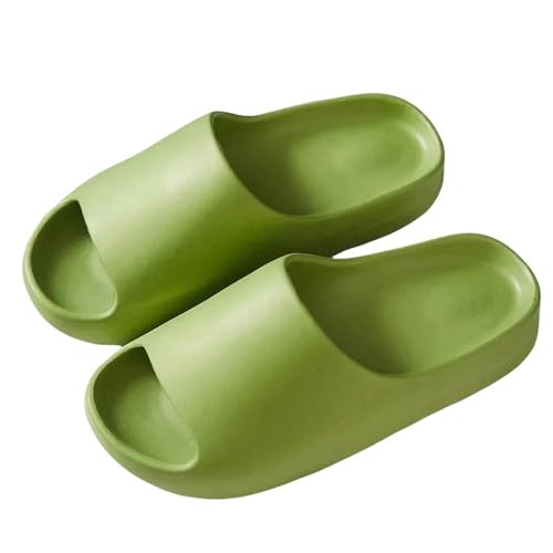 YLXCKGS Flip-Flops Hausschuhe Männer Weiche Unterseite Indoor Home Plattform Sandalen Strand Schuhe Paar Rutschfeste Eva Flip-Flops Strand Frauen-Grün-36-37 von YLXCKGS