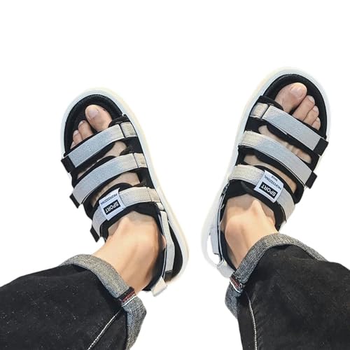 YLXCKGS Flip-Flops Sommer-Männer Sandalen Sandalen Pantoffeln Nicht Rutschfeindliche Watschuhe Strand Flip-Flops Weichstöckige Hausschuhe-Grau-36 von YLXCKGS