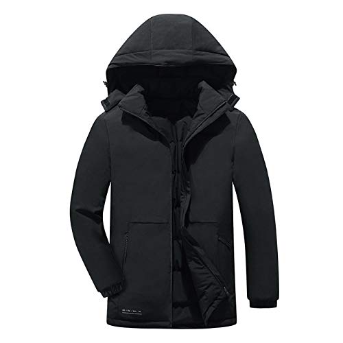 YLXD Plus Size Herren Winter Casual Daunenjacke Korean Style Trend Doppelseitige warme Jacke Winter Daunenmantel Wasserdichte Skijacke Outdoor Parka für kaltes Wetter, Camping B,8XL von YLXD