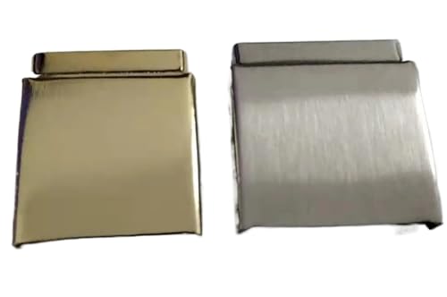YLZCAM W6129 Stahl-Uhrenarmband-Armband-Verlängerung, Verschlussverlängerung mit Stufe in Gold- oder Silberfarbe (Color : Silver Color 20mm) von YLZCAM