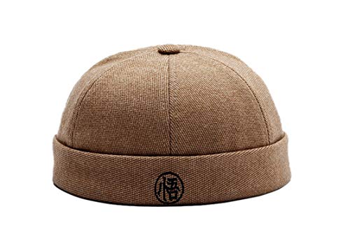 YLfly Kinder Docker Cap Seemannsmütze Beanie Hut Jungen Mütze Kappe(Kamel) von YLfly